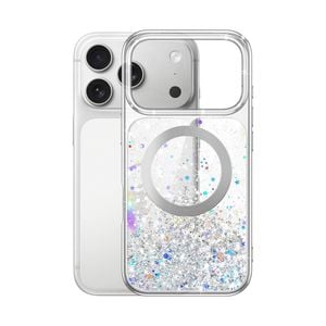 iPhone 17 Pro Max (6.9") Glitter Case Clear MagSafe Compatible Sparkly Shockproof Bling Phone Cover