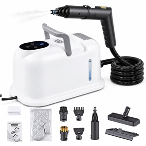 YOPOWER 1500W 1.8L Steam Cleaner with 9-Level Steam 7 Brush 4BAR Steamer White
