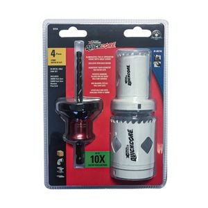 Blu-mol Xtreme Quickcore 38mm and 54mm White Bimetal Holesaw - Pack of 4