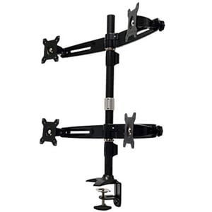 15-24" Quad LCD 4 Screen Desktop Computer Monitor VESA Mount Stand Clamp Base