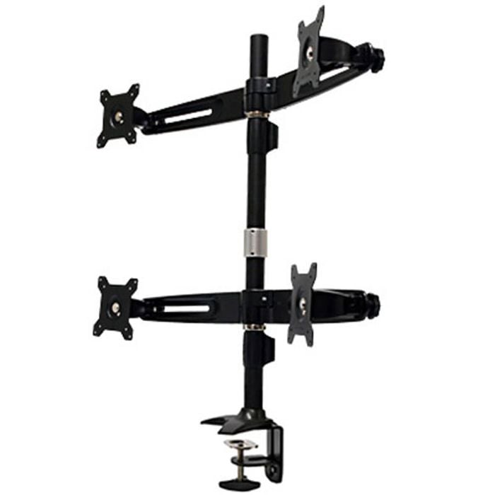 15-24" Quad LCD 4 Screen Desktop Computer Monitor VESA Mount Stand Clamp Base