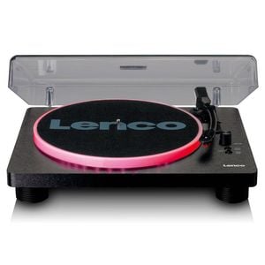 Lenco Turntable w/ LED Lights/Built-in Speakers - Black