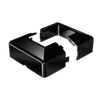 Peak Black Aluminium Deck Balustrade Post Base Cover 