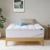 Zinus Queen Quilted Pillowtop Mattress Topper with Elastic Skirt - Fits 40cm Thick Mattresses
