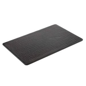 4PK Tempa Giovanni 45x30cm Rectangle PU/MDF Placemat Dining Table Mat Midnight