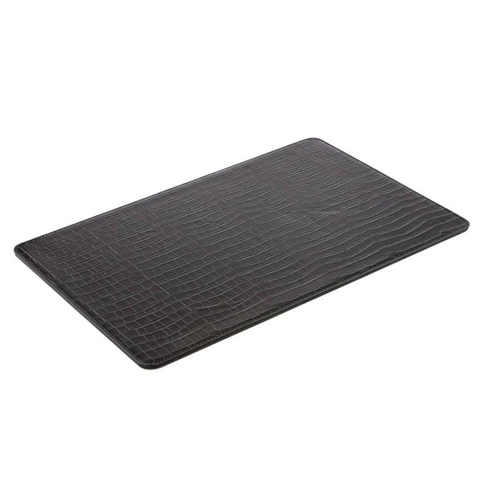 4PK Tempa Giovanni 45x30cm Rectangle PU/MDF Placemat Dining Table Mat Midnight