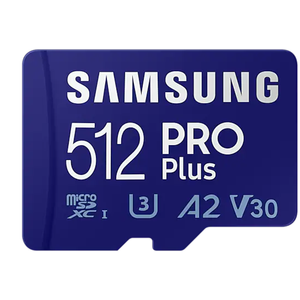 Samsung Pro Plus 512gb Microsdxc – Class 10, 160mb/s, High-speed Memory For Cameras