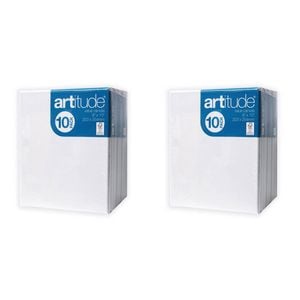 2x 10pc Artitude Stretched Canvas 8x10" Art/craft Accessory Oil/acrylic Painting