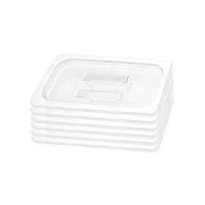 SOGA 1/3 GN Polycarbonate Food Pan Lids Clear 6 Pack