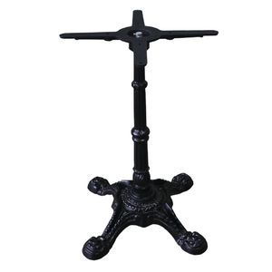 Bolero Table Leg Base Cast Iron Ornate Design Black Finish Dining Height