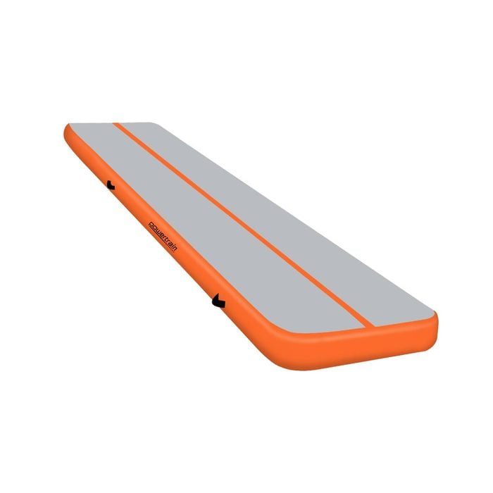 Powertrain Airtrack 20cm Thick 3m x 1m Inflatable Gymnastics Tumbling Mat Air Track - Orange