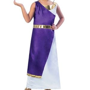 Celestial Girls Purple Ancient Roman Toga Costume - 9-10