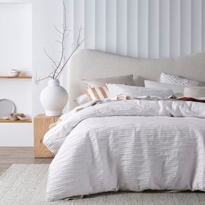 Malvern White Cotton Quilt Cover Set