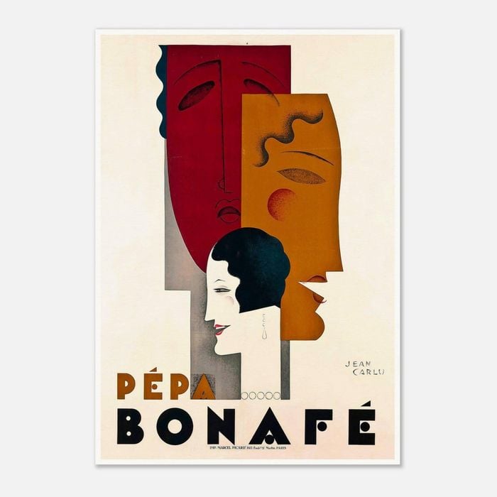 Galrie Pepa Bonafe Vintage Art Deco Poster by Jean Carlu - High Quality Wall Art Home, Poster Only, A2 42 x 60cm (16 x 24inch)