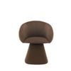 Raimon Furniture Leger Mohair Fabric Kitchen Dining ArmChair Chocolate
