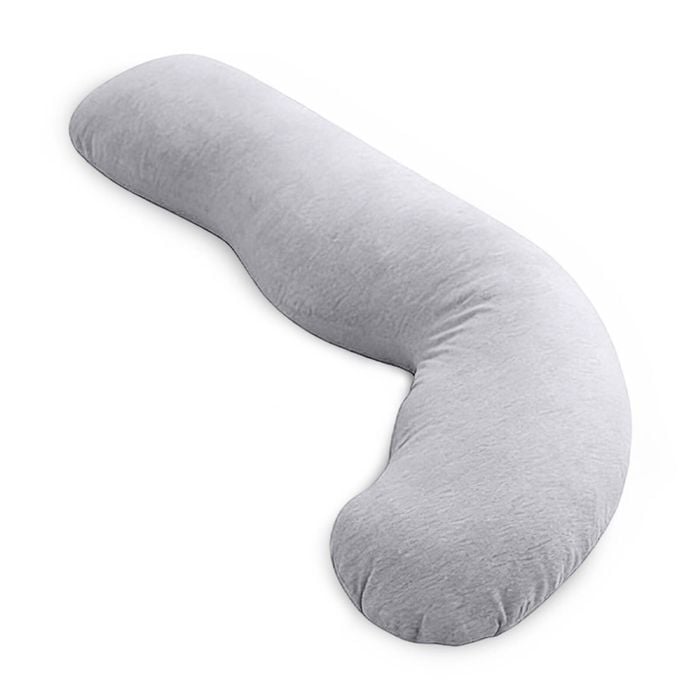 Catzon Pregnancy Pillow J Shape With Jersey Cover-supports Head, Neck & Belly-maternity Comfort