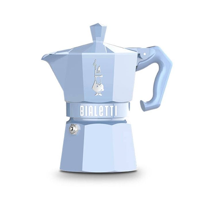 Bialetti Moka Exclusive - 3 Cup  Light Blue