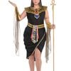 Egyptian Queen Black And Gold Cleopatra Womens Plus Size Costume - Plus Size