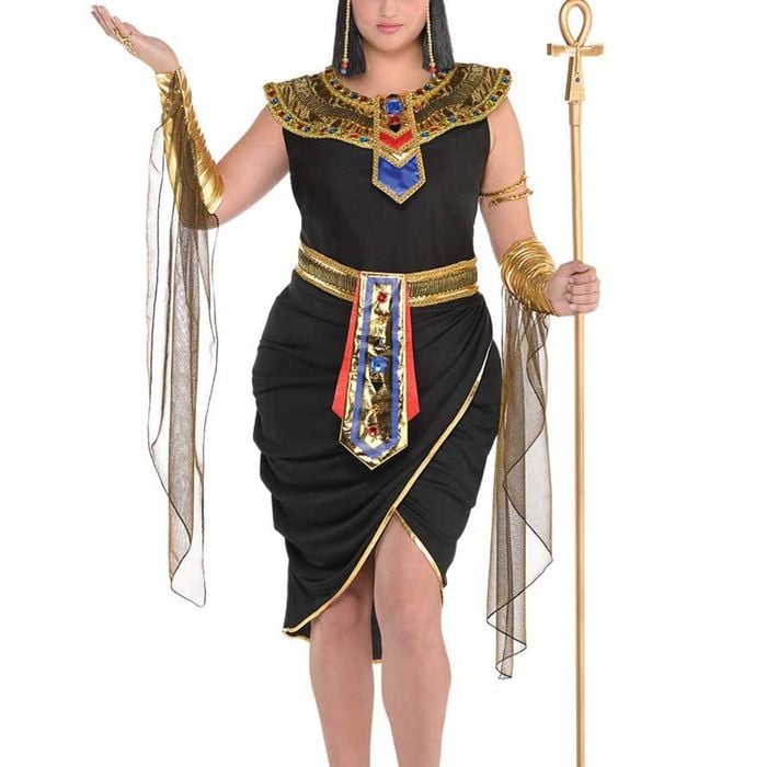 Egyptian Queen Black And Gold Cleopatra Womens Plus Size Costume - Plus Size