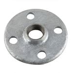Brasshards Galvanised Round Flange With 25mm Drill Mall