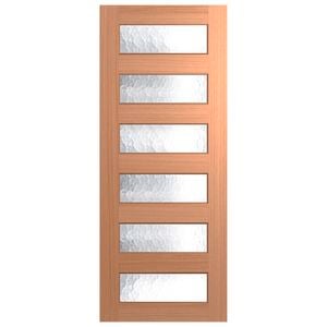 Hume 2340 x 820 x 40mm Entrance Door Savoy Cathedral Glass XS26