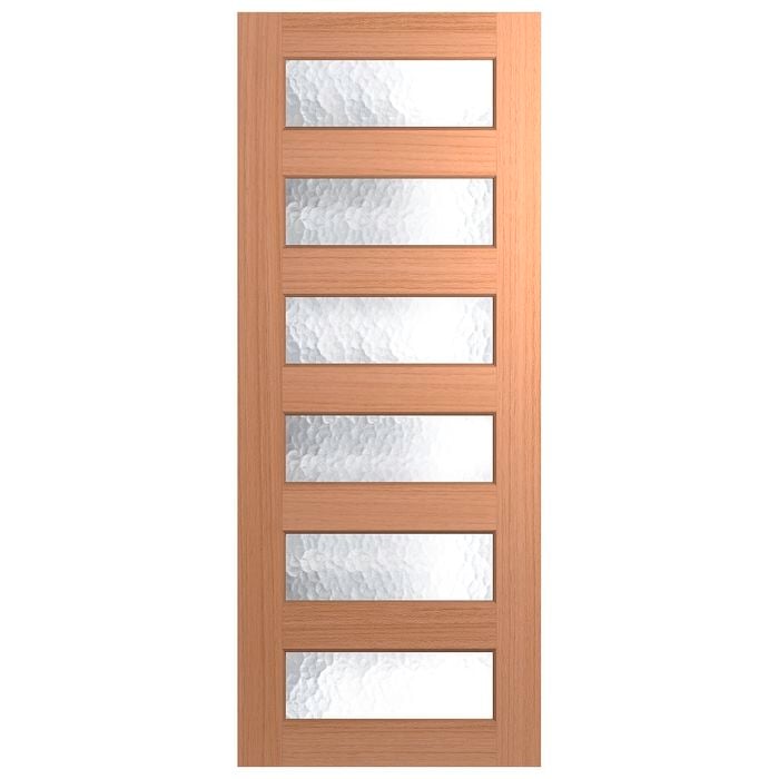 Hume 2340 x 820 x 40mm Entrance Door Savoy Cathedral Glass XS26