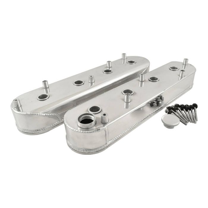 Calflow Fabricated Aluminium LS Valve Covers, with Coil Mounts