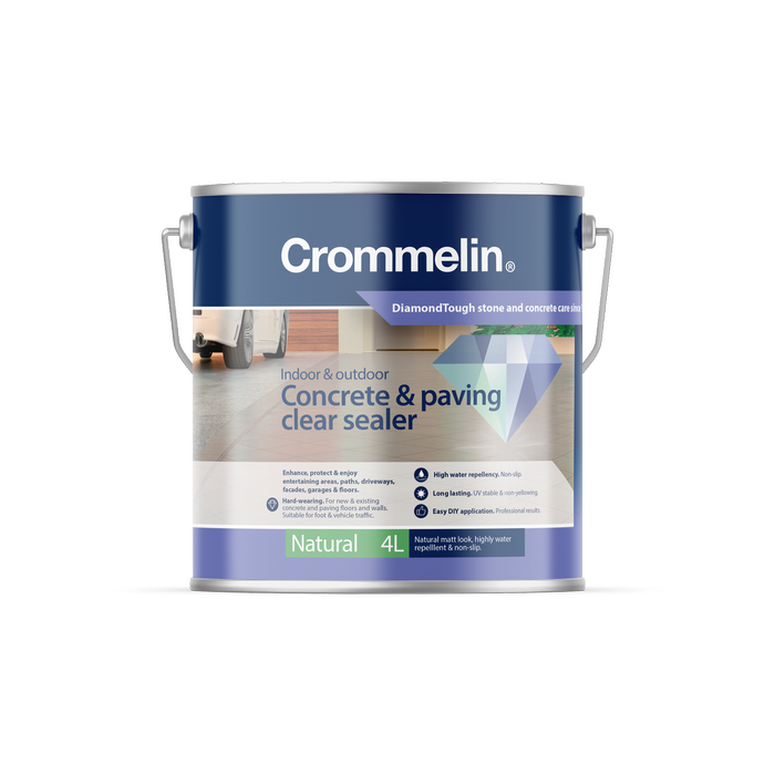 Crommelin 4L Natural DiamondCoat Paving And Concrete Sealer