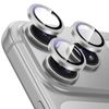 Tough On iPhone 18 Pro Max / 18 Pro Camera Lens Protector 9H Tempered Glass Aluminium Ring Silver