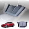 Grey Silicone Anti-Slip Mat with Side Storage For Tesla Model Y Juniper 2025-Onwards Protective