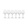 6pc Krosno Avant-Garde 450ml Stemmed Wine Glass Set - Clear