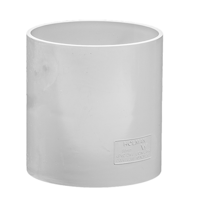 Holman 80mm DWV PVC Straight Coupling