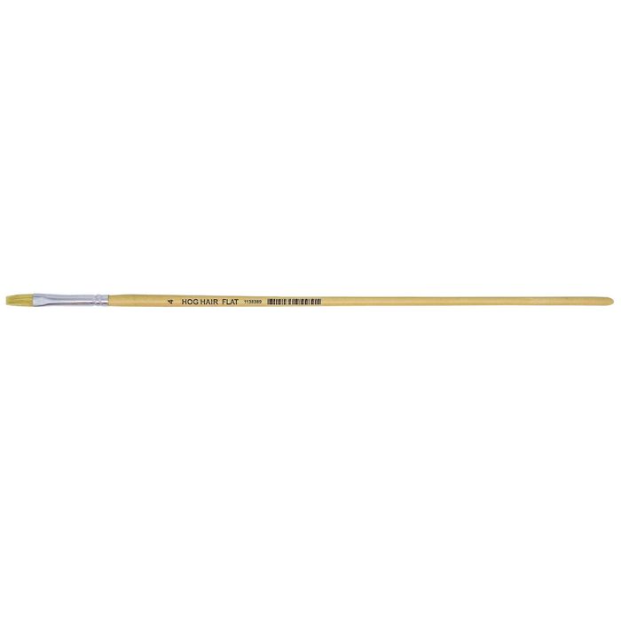 Practa Size 4 Flat Hog Hair Paint Brush