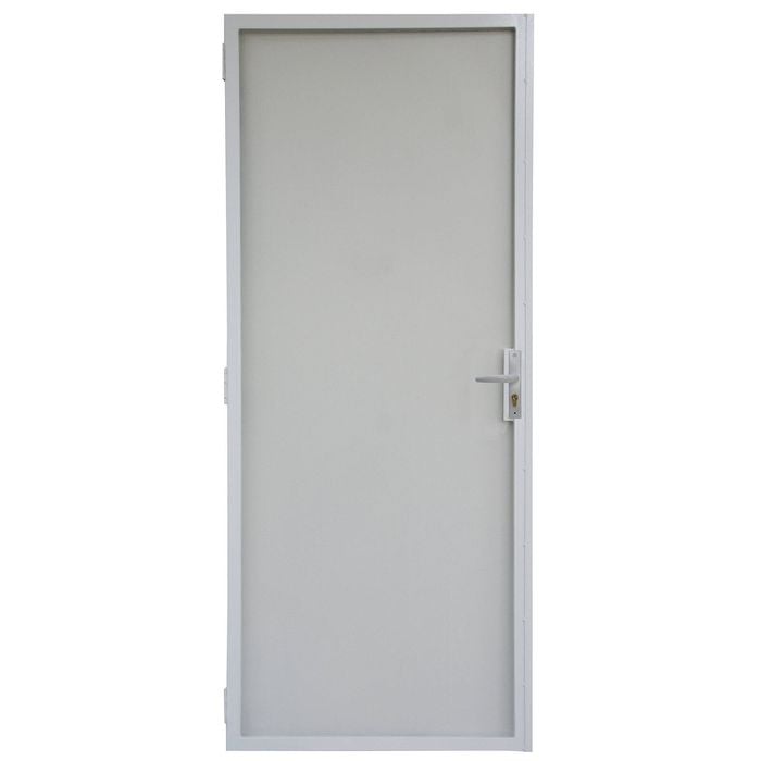 Pillar 1980 x 810mm White Barrier Screen Door