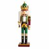 P&P Red Gold Silver 30cm Wooden Nutcracker Soldier Christmas Tabletop Decoration