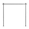Ufurniture Room Divider Curtain Rods No-drill Floor-to-ceiling Adjustable Room Separator Temporary Window Rod I-shape Black