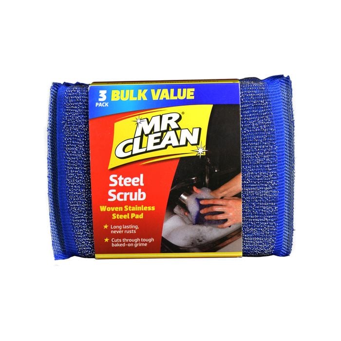 Mr Clean Tuffmates Steel Scrubs - 3 Pack - Bunnings Australia
