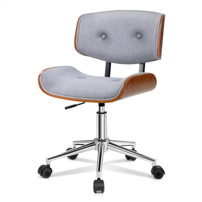 ALFORDSON Wooden Executive Office Chair Grey Bunnings Australia