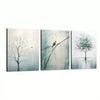 3 Set of Modern Blue Nature Art  Print 100% Australian Made 3 x 40x60cm  (Stretched)