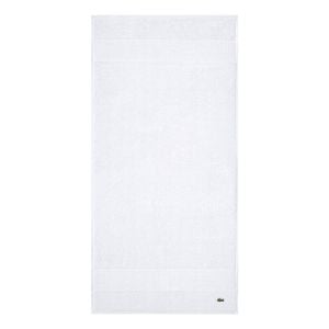 Lacoste LLECROCO Soft Organic Cotton Guest Towel Blanc 40x60cm