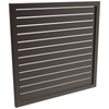 ProtectorAl 300-1000W X 300-1000H Satin Black Aluminium Welded Slat Panel Horizontal 9mm Gap - Black