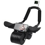Ab Roller Wheel With Knee Mat Automatic Rebound Abdominal Wheel Timer Abdominal Wheel Exercise Roller