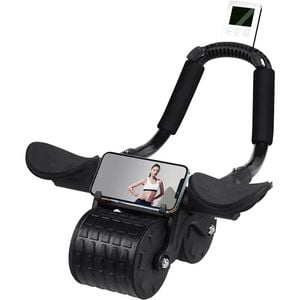 Abdominal Roller Wheel with Knee Mat – Automatic Rebound & Timer