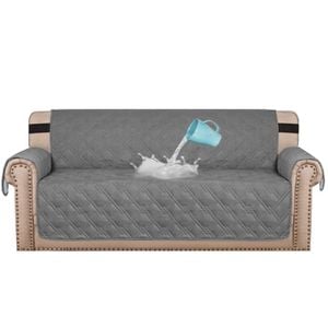 Smarcute 3 Seater Waterproof Sofa Cover Couch Cushion Furniture Protector Grey