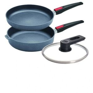 2pc Woll Diamond Lite 28cm Frypan And Saute Pan Set Nonstick Detachable Handles