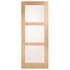 Corinthian Moda Translucent Glass White Oak Internal Door AMODG10 - 720mm x 2040mm x 35mm