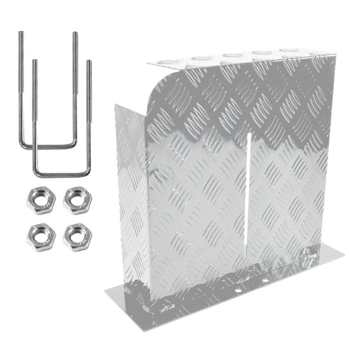 Alpen Outdoor Base Mount Fuel Tank Cover Left for 10/15L Fuel Tank Silver