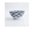 Tokyo Design Porcelain Ramen Bowl Blue Wave 18x9.5cm Natsu Nami