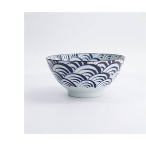 Tokyo Design Porcelain Ramen Bowl Blue Wave 18x9.5cm Natsu Nami