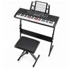 Costway 61 Keys Electric Keyboard Piano Kit Portable Digital Piano-Black